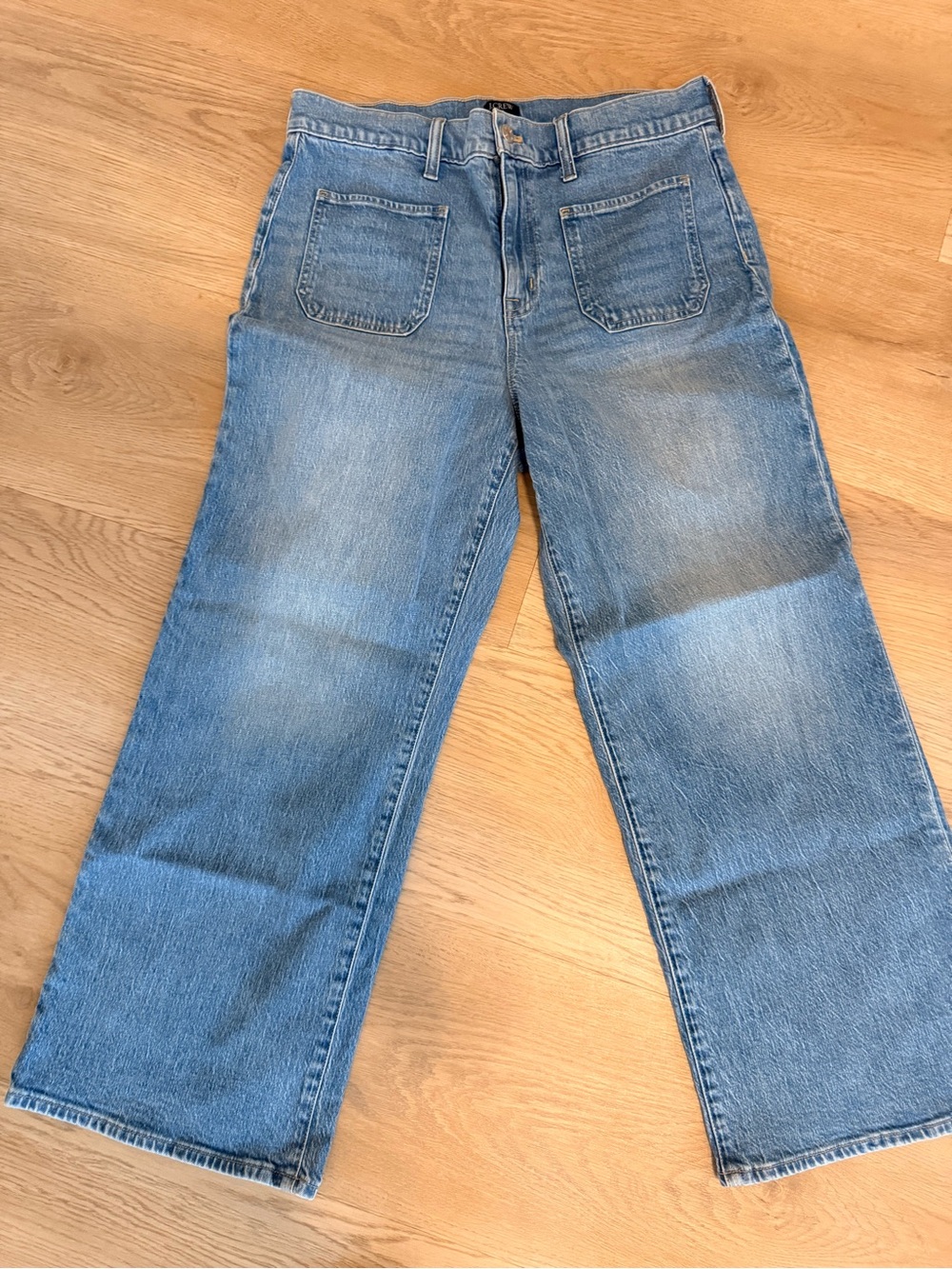 J. Crew Light Blue Wide-Leg Jeans